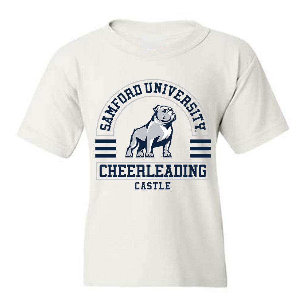 Samford - NCAA Cheerleading : Emma Castle - Classic Fashion Shersey Youth T-Shirt-0