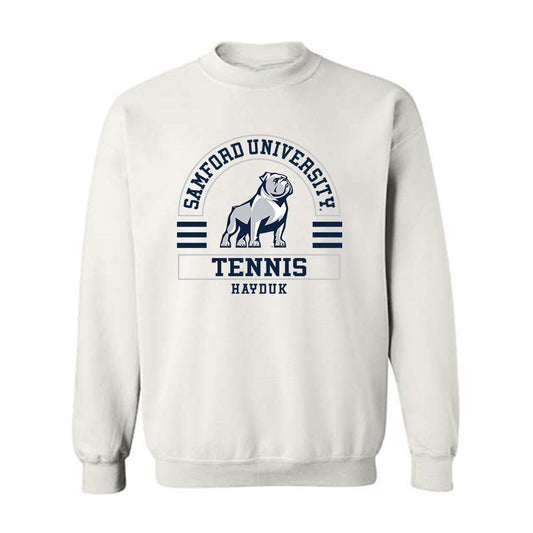 Samford - NCAA Men's Tennis : Ally Hayduk - Classic Fashion Shersey Crewneck Sweatshirt-0
