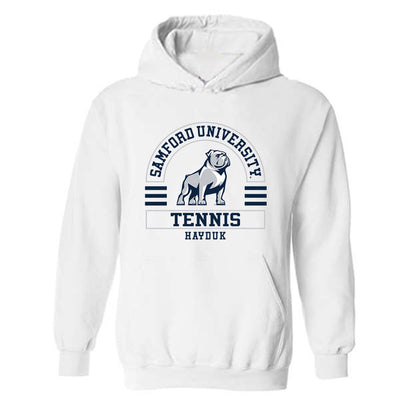Samford - NCAA Men's Tennis : Ally Hayduk - Classic Fashion Shersey Hooded Sweatshirt-0