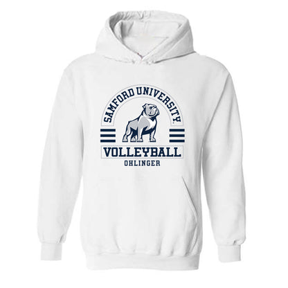 Samford - NCAA Women's Volleyball : Ali Ohlinger - Classic Fashion Shersey Hooded Sweatshirt-0