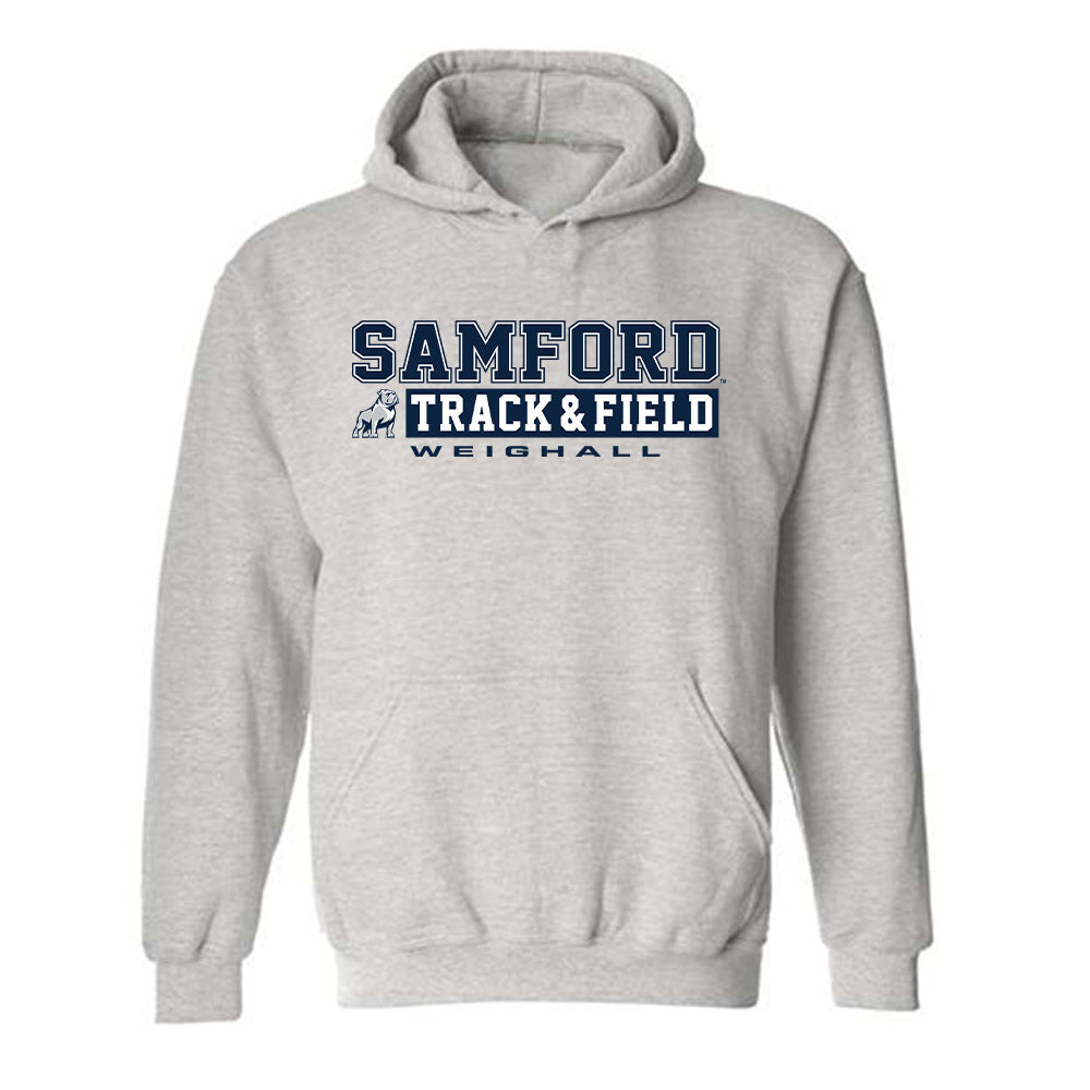 Samford - NCAA Men's Track & Field : Grant Weighall - Classic Fashion Shersey Hooded Sweatshirt-0