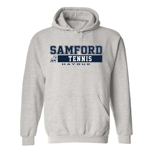 Samford - NCAA Men's Tennis : Ally Hayduk - Classic Fashion Shersey Hooded Sweatshirt-0