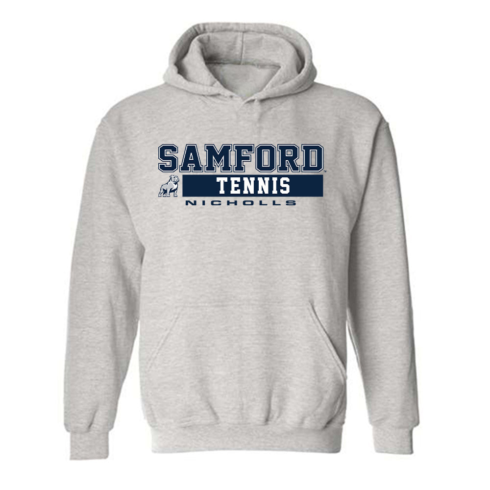 Samford - NCAA Men's Tennis : Darcy Nicholls - Classic Fashion Shersey Hooded Sweatshirt-0