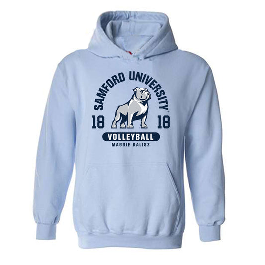 Samford - NCAA Women's Volleyball : Maggie Kalisz - Classic Fashion Shersey Hooded Sweatshirt-0
