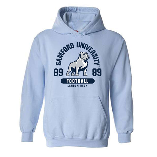 Samford - NCAA Football : Landon Beck - Classic Fashion Shersey Hooded Sweatshirt-0