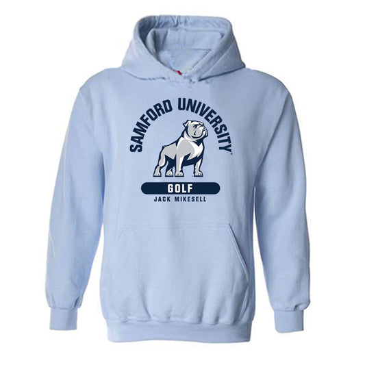 Samford - NCAA Men's Golf : Jack Mikesell - Classic Fashion Shersey Hooded Sweatshirt-0