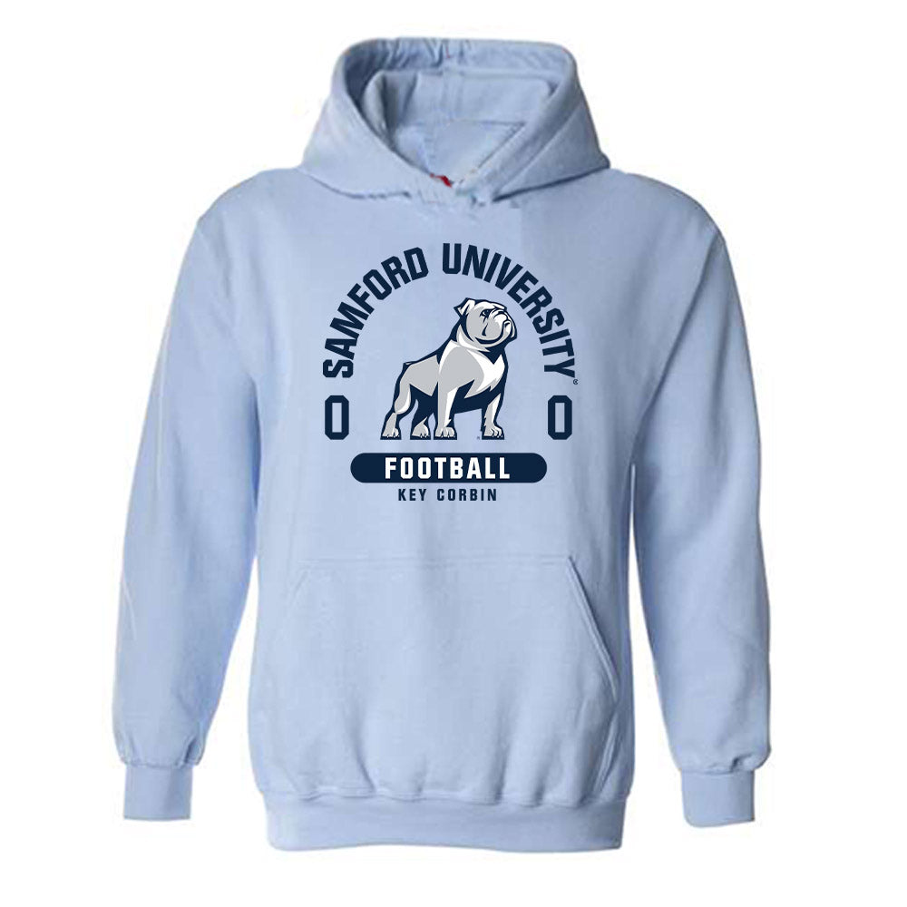 Samford - NCAA Football : Key Corbin - Classic Fashion Shersey Hooded Sweatshirt-0