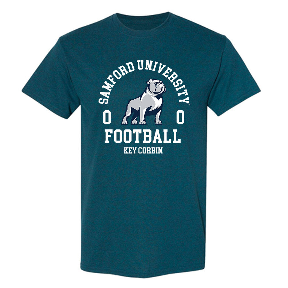 Samford - NCAA Football : Key Corbin - Classic Fashion Shersey T-Shirt-0