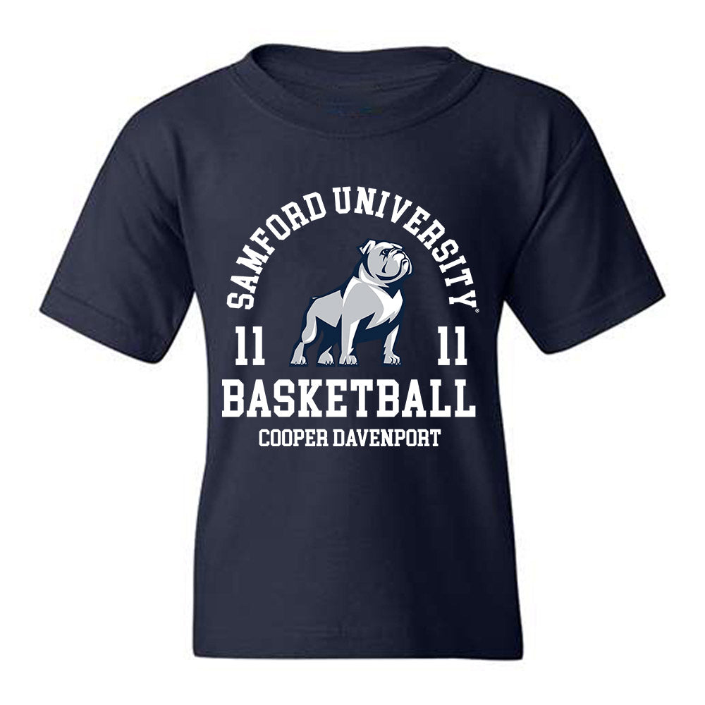 Samford - NCAA Men's Basketball : Cooper Davenport - Classic Fashion Shersey Youth T-Shirt-0