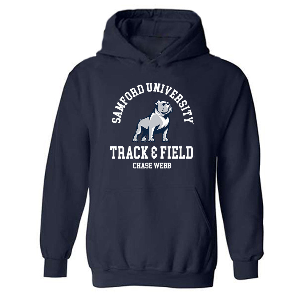 Samford - NCAA Men's Track & Field : Chase Webb - Classic Fashion Shersey Hooded Sweatshirt-0