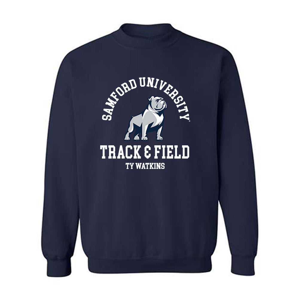 Samford - NCAA Men's Track & Field : Ty Watkins - Classic Fashion Shersey Crewneck Sweatshirt-0