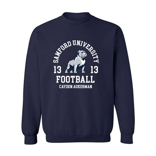 Samford - NCAA Football : Cayden Aukerman - Classic Fashion Shersey Crewneck Sweatshirt-0