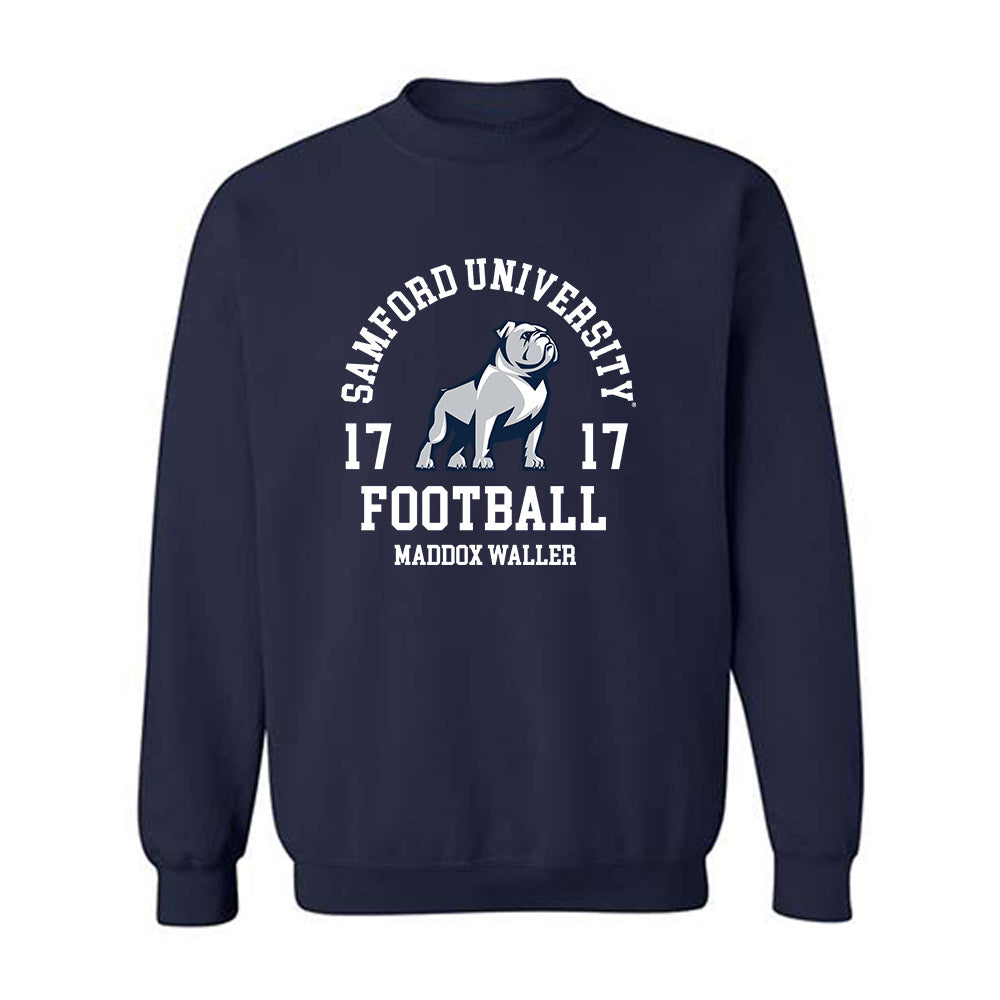 Samford - NCAA Football : Maddox Waller - Classic Fashion Shersey Crewneck Sweatshirt-0