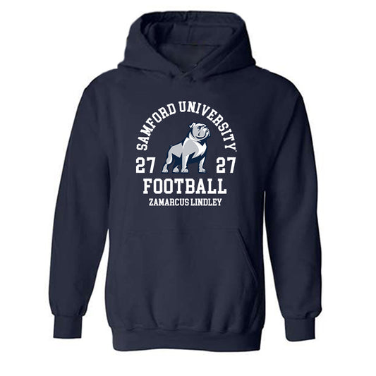 Samford - NCAA Football : Zamarcus Lindley - Classic Fashion Shersey Hooded Sweatshirt-0