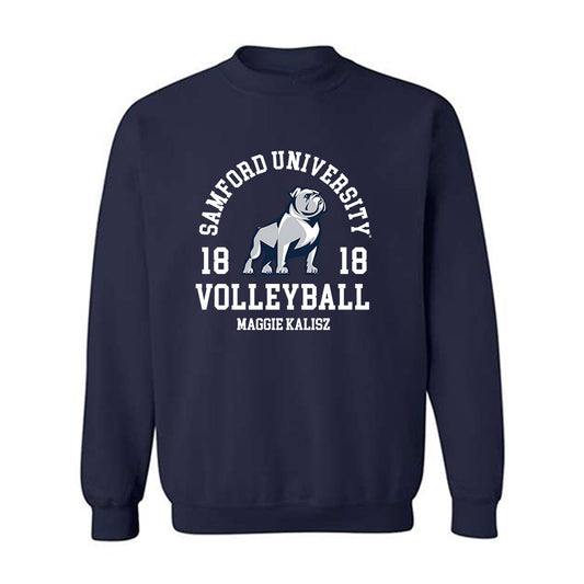 Samford - NCAA Women's Volleyball : Maggie Kalisz - Classic Fashion Shersey Crewneck Sweatshirt-0