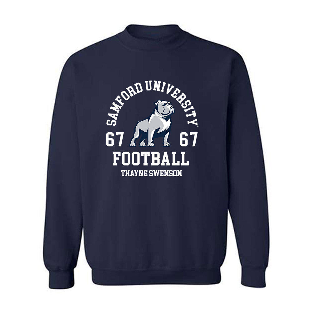 Samford - NCAA Football : Thayne Swenson - Classic Fashion Shersey Crewneck Sweatshirt-0