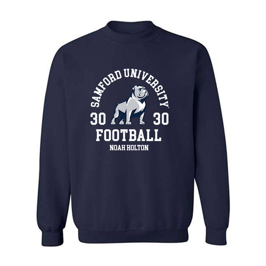 Samford - NCAA Football : Noah Holton - Classic Fashion Shersey Crewneck Sweatshirt-0