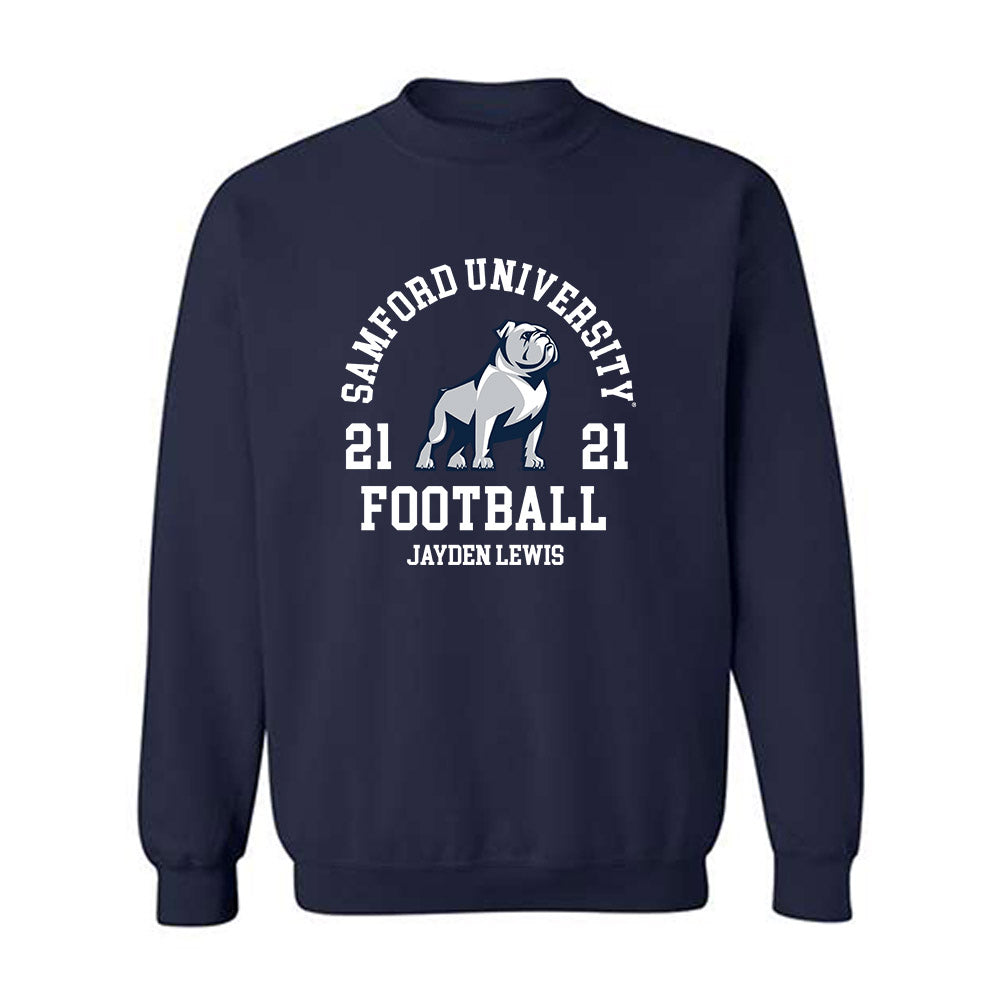 Samford - NCAA Football : Jayden Lewis - Classic Fashion Shersey Crewneck Sweatshirt-0