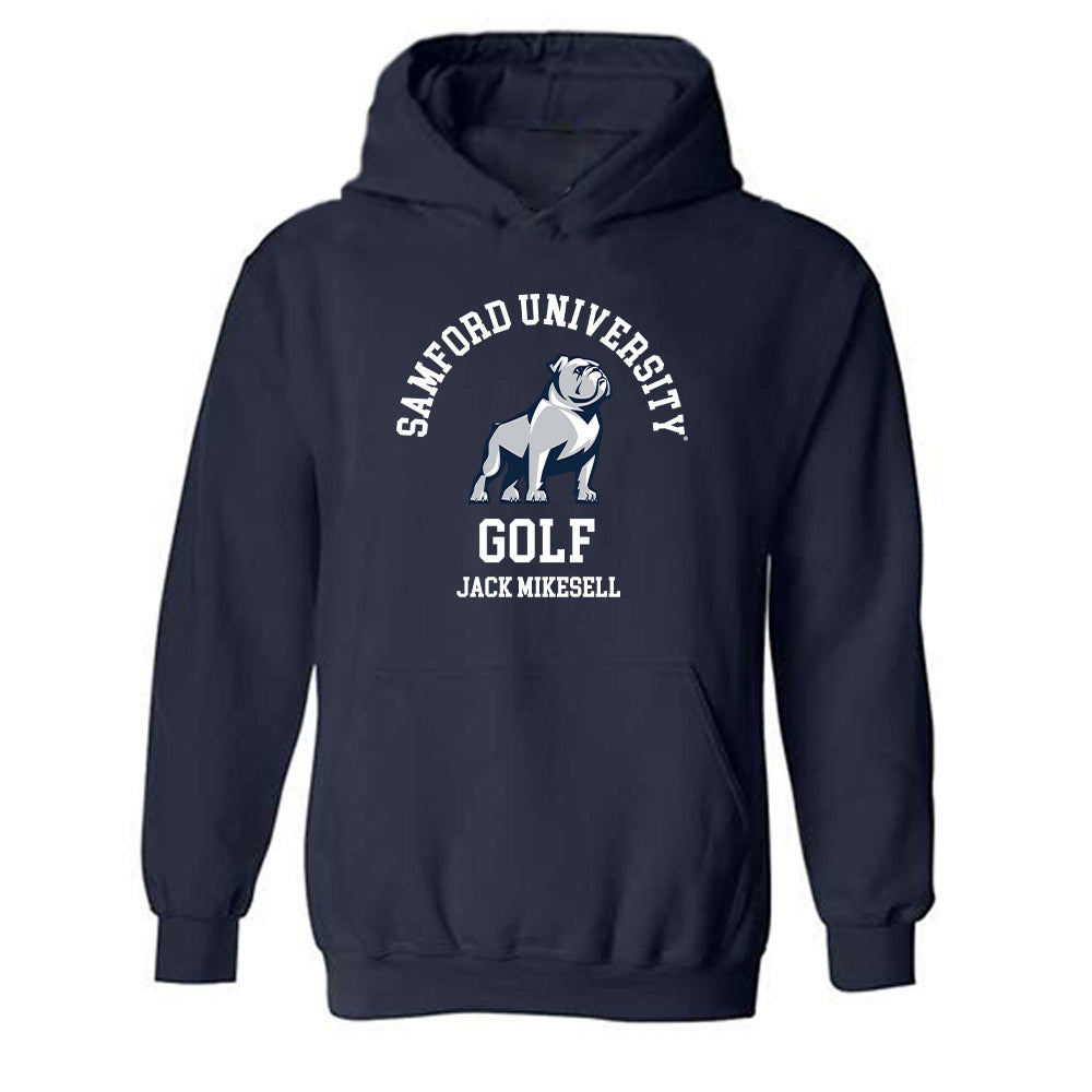 Samford - NCAA Men's Golf : Jack Mikesell - Classic Fashion Shersey Hooded Sweatshirt-0