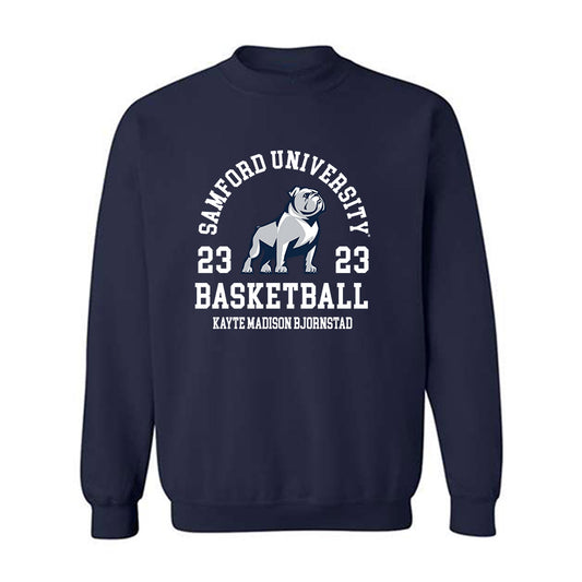 Samford - NCAA Women's Basketball : Kayte Madison Bjornstad - Classic Fashion Shersey Crewneck Sweatshirt-0