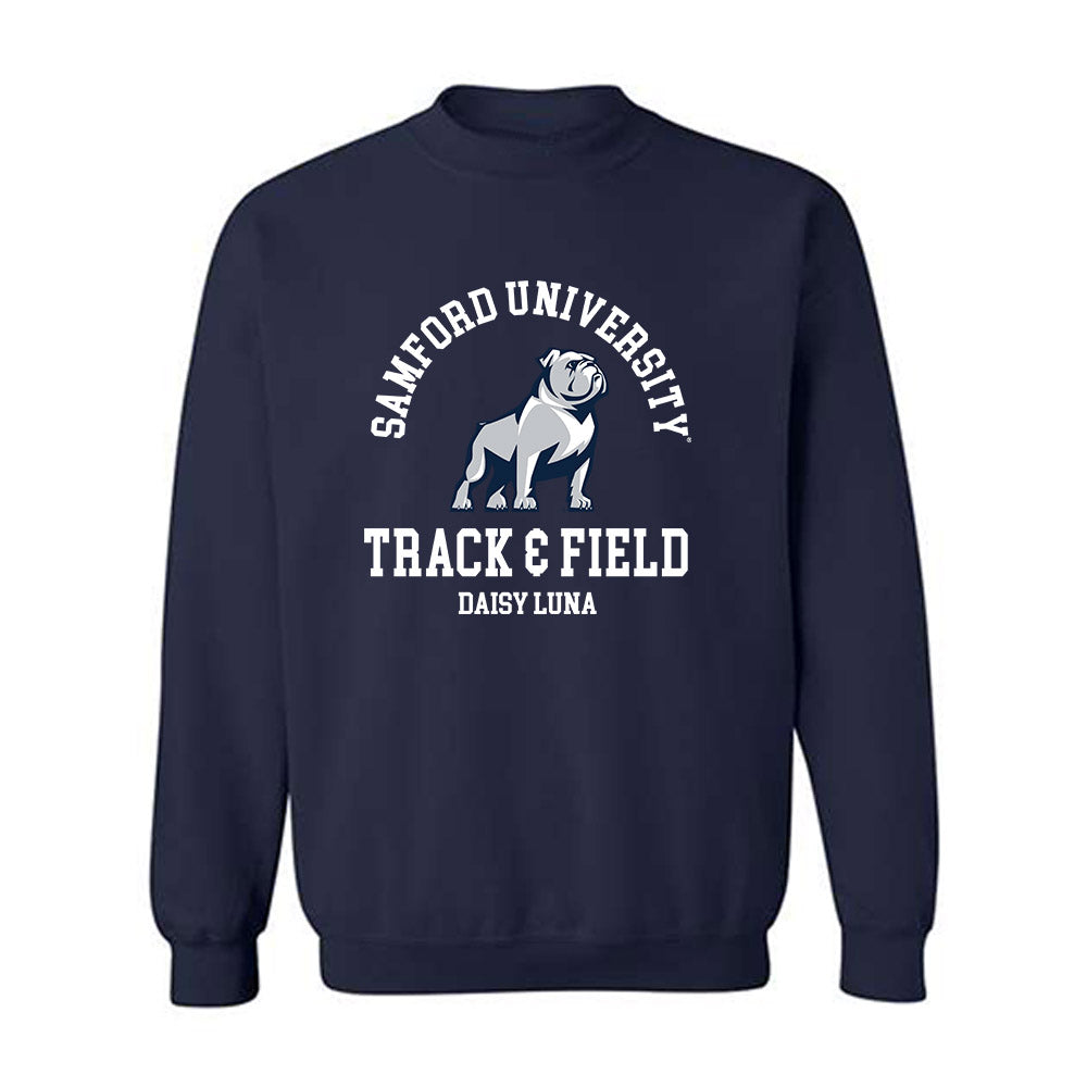 Samford - NCAA Women's Track & Field : Daisy Luna - Classic Fashion Shersey Crewneck Sweatshirt-0