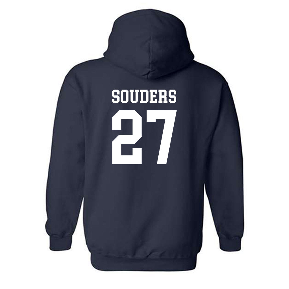 Samford - NCAA Baseball : Jake Souders - Classic Shersey Hooded Sweatshirt-1