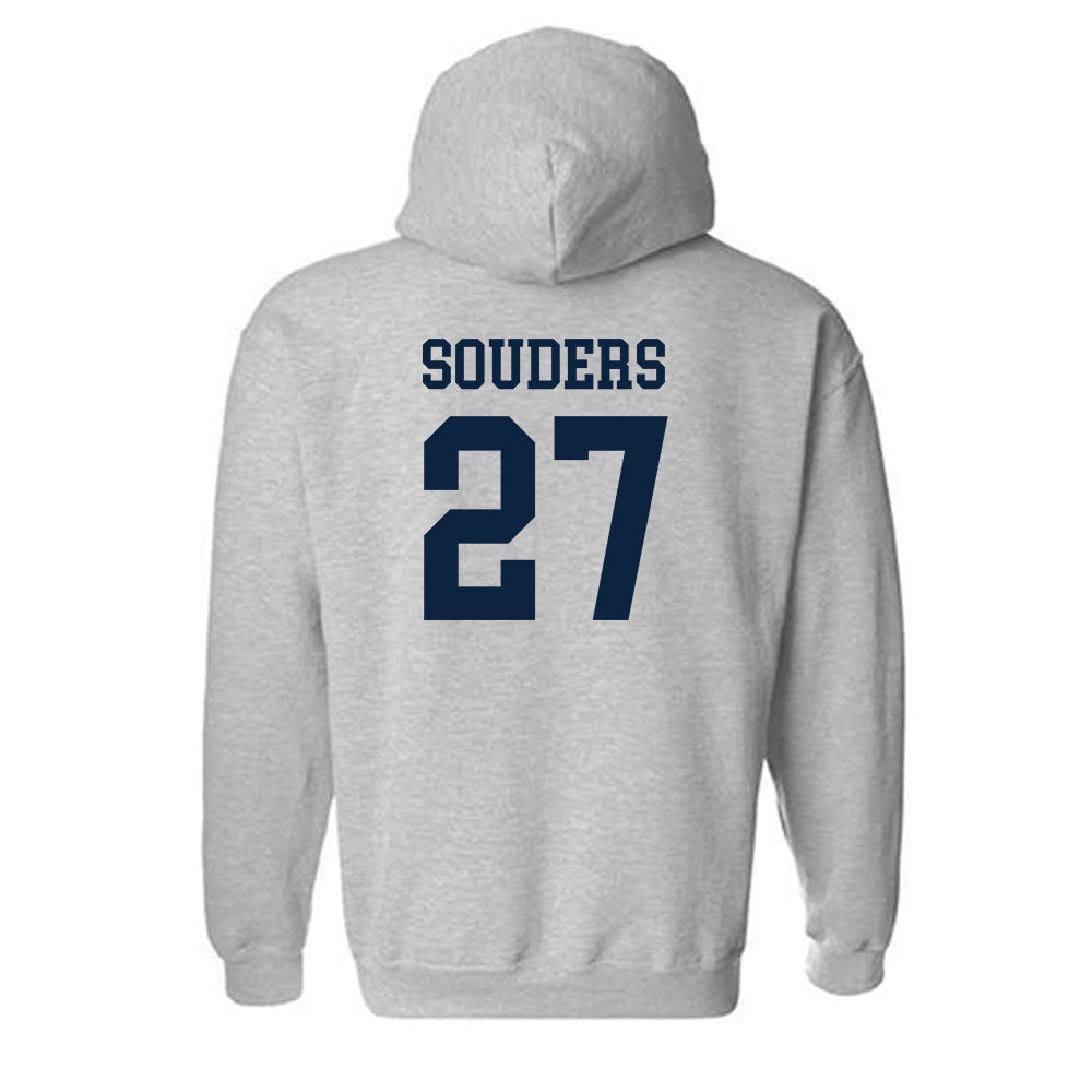 Samford - NCAA Baseball : Jake Souders - Classic Shersey Hooded Sweatshirt-1