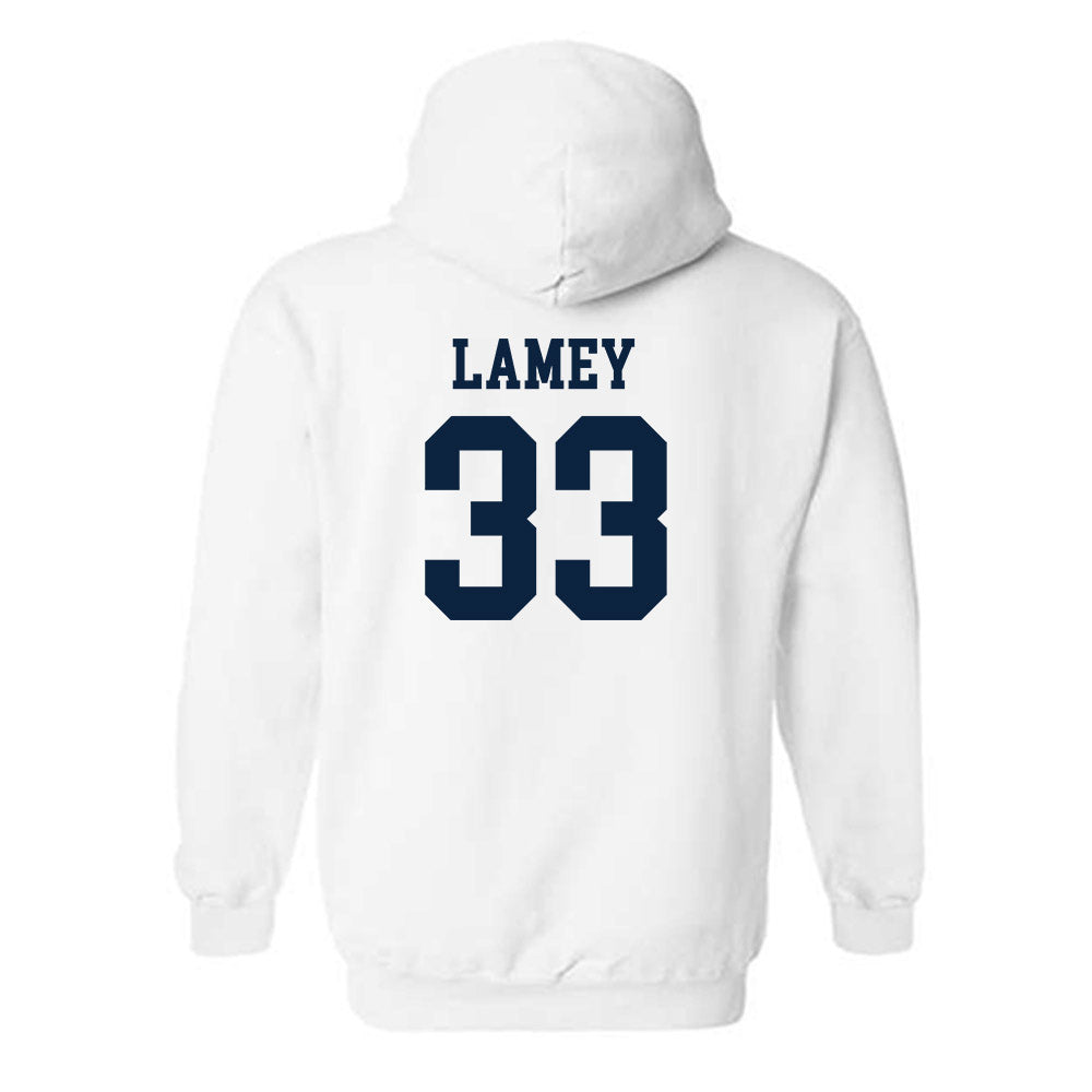 Samford - NCAA Men's Basketball : Zach Lamey - Classic Shersey Hooded Sweatshirt-1