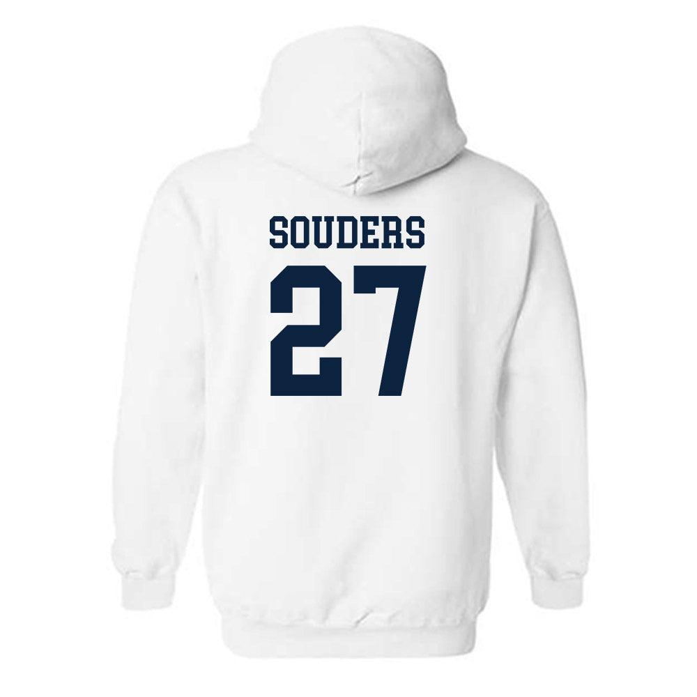 Samford - NCAA Baseball : Jake Souders - Classic Shersey Hooded Sweatshirt-1