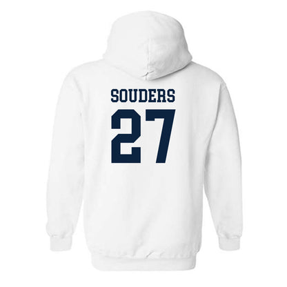 Samford - NCAA Baseball : Jake Souders - Classic Shersey Hooded Sweatshirt-1