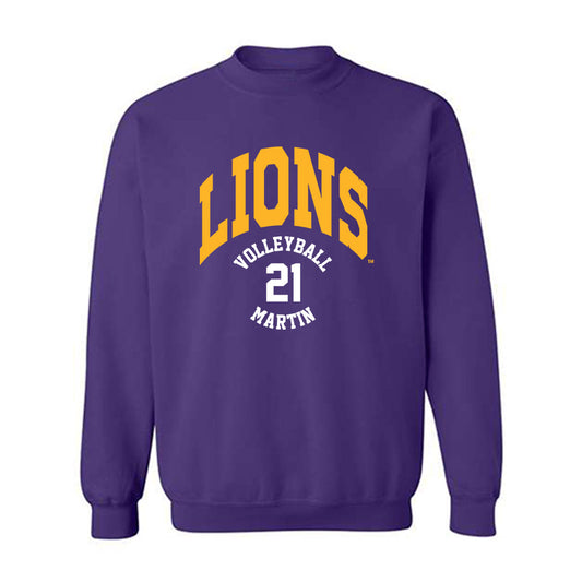 North Alabama - NCAA Women's Volleyball : Hayley Martin - Classic Fashion Shersey Crewneck Sweatshirt-0
