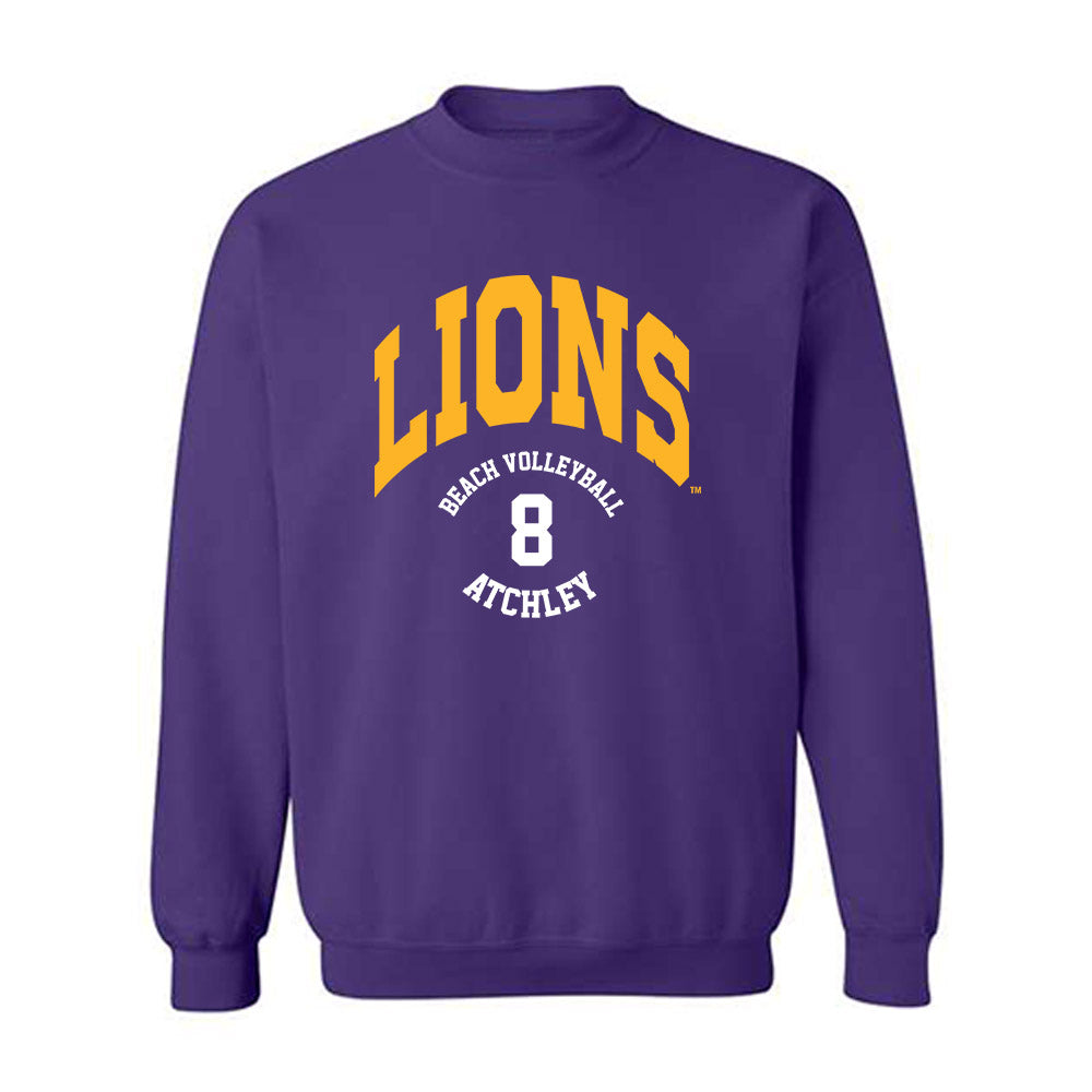 North Alabama - NCAA Beach Volleyball : Jennah Atchley - Classic Fashion Shersey Crewneck Sweatshirt-0