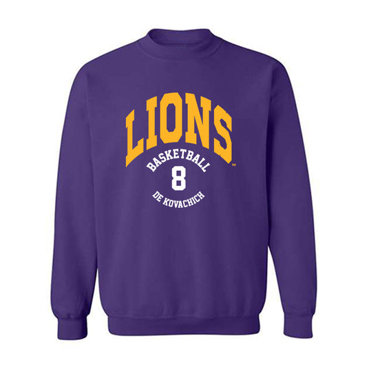 North Alabama - NCAA Men's Basketball : Kevin De Kovachich - Classic Fashion Shersey Crewneck Sweatshirt-0