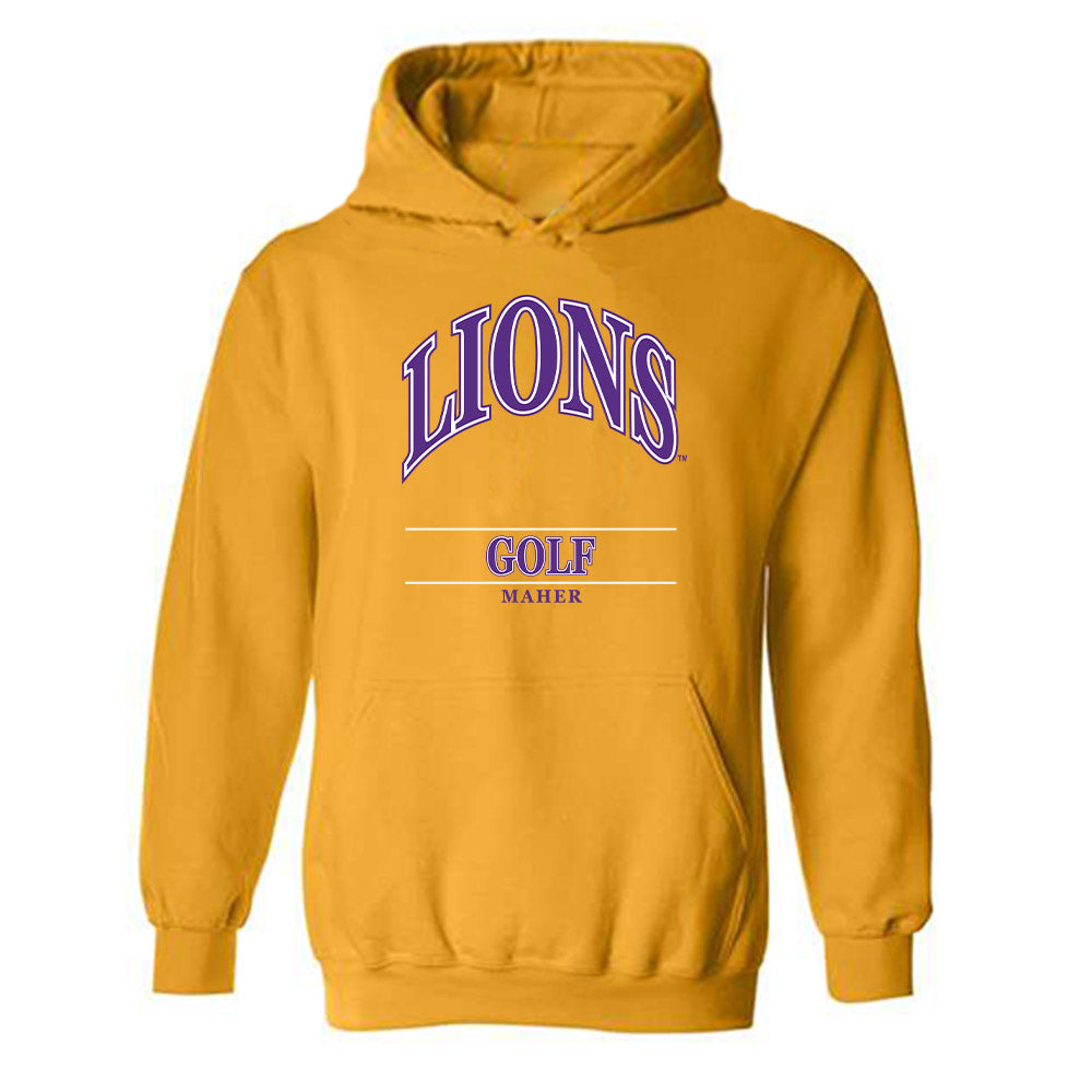 North Alabama - NCAA Men's Golf : Corey Maher - Classic Fashion Shersey Hooded Sweatshirt-0