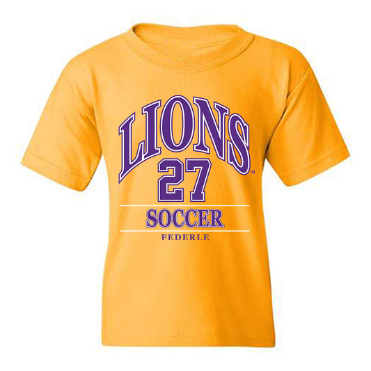 North Alabama - NCAA Women's Soccer : Carolyn Federle - Classic Fashion Shersey Youth T-Shirt-0