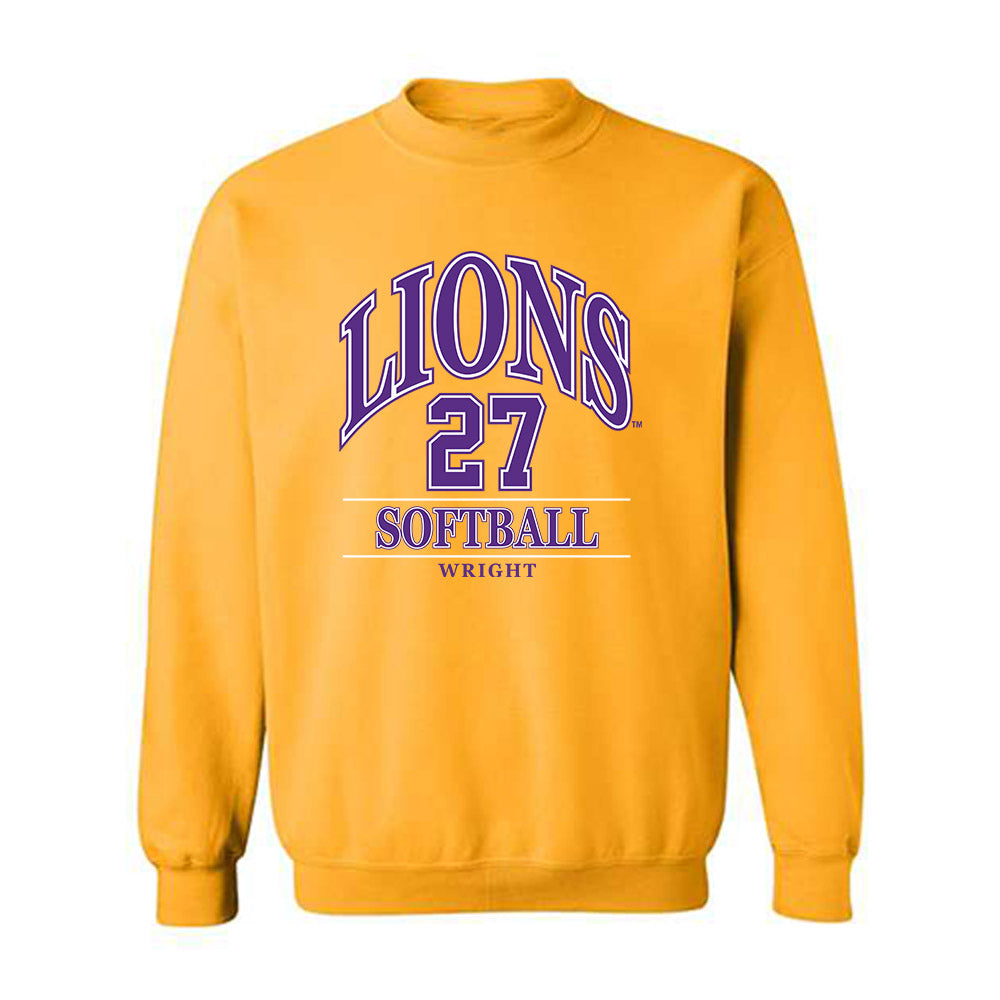 North Alabama - NCAA Softball : Claire Wright - Classic Fashion Shersey Crewneck Sweatshirt-0