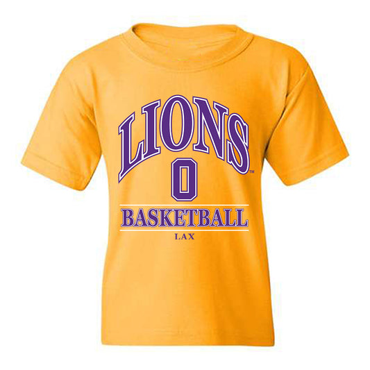 North Alabama - NCAA Men's Basketball : Jaquan Lax - Classic Fashion Shersey Youth T-Shirt-0
