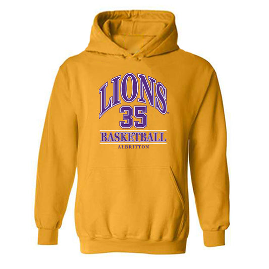 North Alabama - NCAA Men's Basketball : Jamal Albritton - Classic Fashion Shersey Hooded Sweatshirt-0