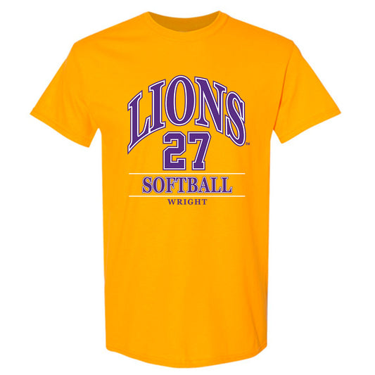 North Alabama - NCAA Softball : Claire Wright - Classic Fashion Shersey T-Shirt-0