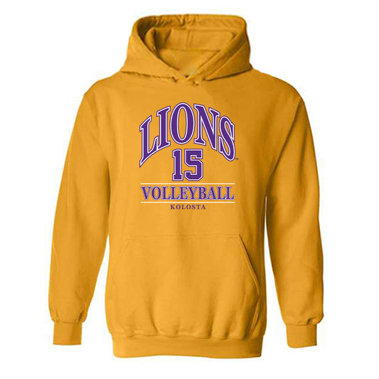 North Alabama - NCAA Women's Volleyball : Jenna Kolosta - Classic Fashion Shersey Hooded Sweatshirt-0