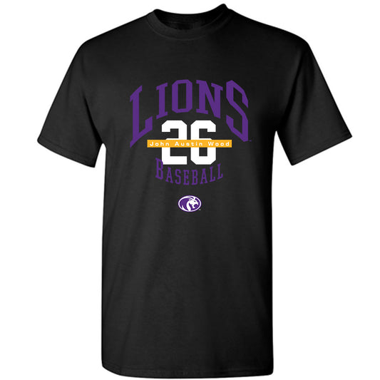 North Alabama - NCAA Baseball : John Austin Wood - Classic Fashion Shersey T-Shirt-0