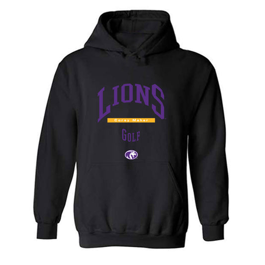North Alabama - NCAA Men's Golf : Corey Maher - Classic Fashion Shersey Hooded Sweatshirt-0