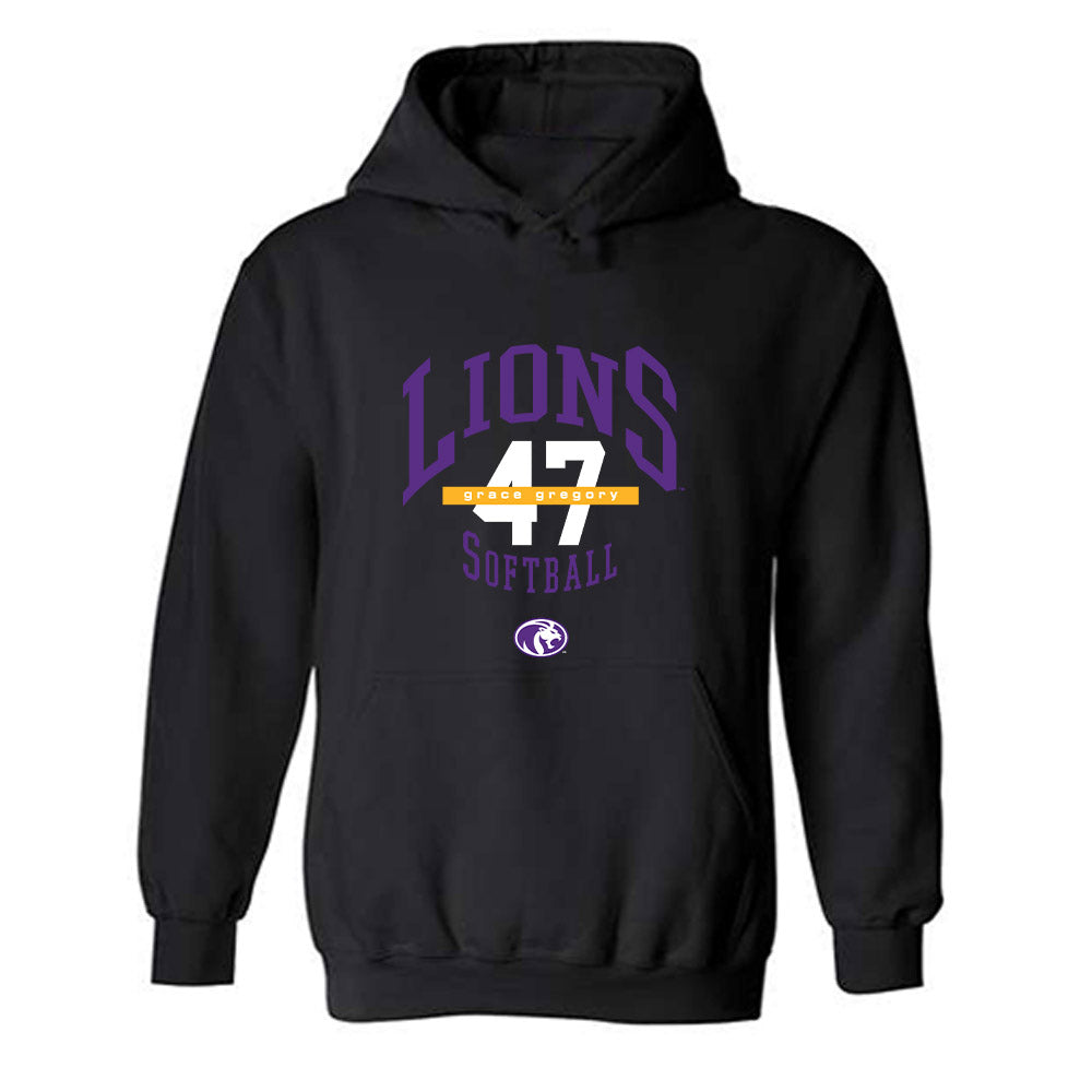 North Alabama - NCAA Softball : Grace Gregory - Classic Fashion Shersey Hooded Sweatshirt-0