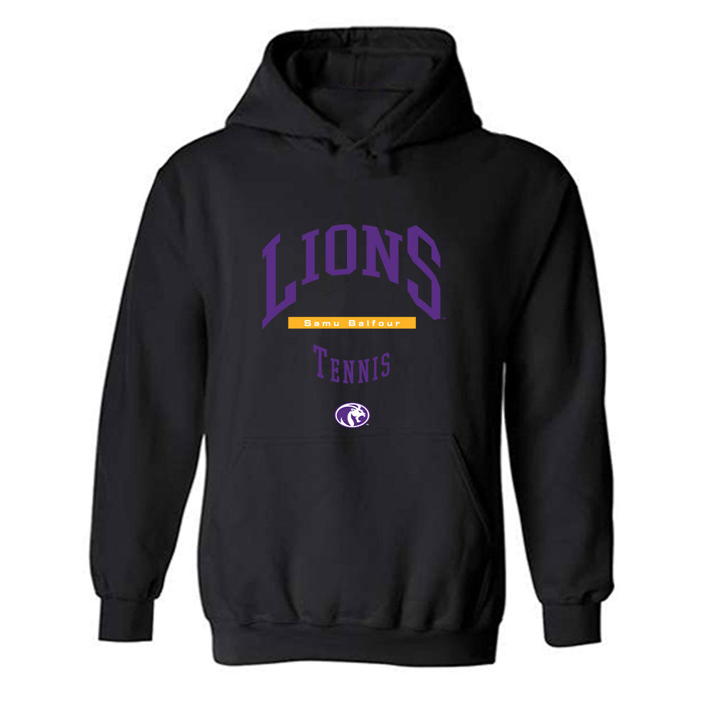 North Alabama - NCAA Men's Tennis : Samu Balfour - Classic Fashion Shersey Hooded Sweatshirt-0