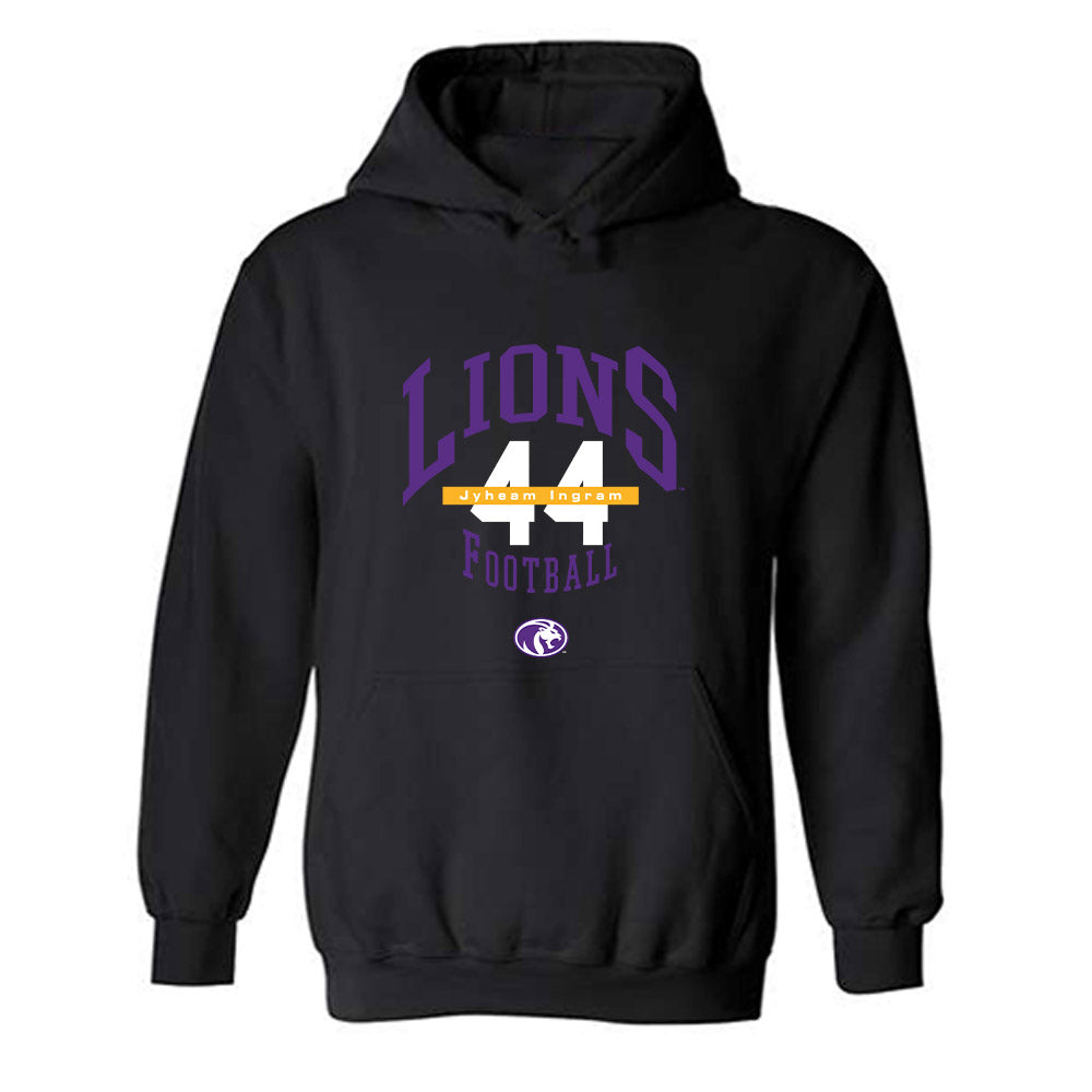 North Alabama - NCAA Football : Jyheam Ingram - Classic Fashion Shersey Hooded Sweatshirt-0