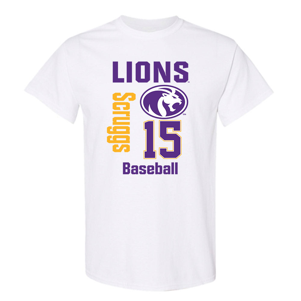 North Alabama - NCAA Baseball : Landon Scruggs - Classic Fashion Shersey T-Shirt-0