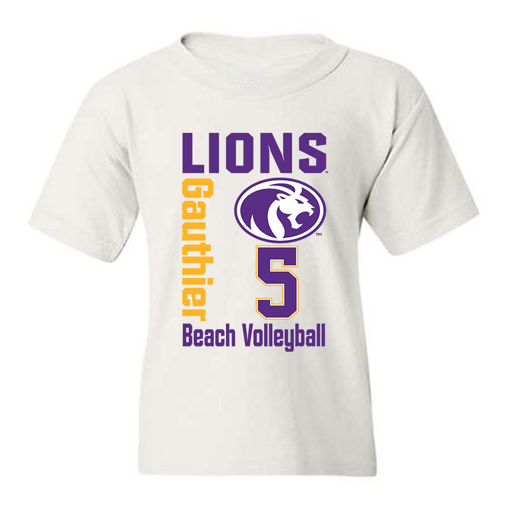 North Alabama - NCAA Beach Volleyball : Audrey Gauthier - Classic Fashion Shersey Youth T-Shirt-0
