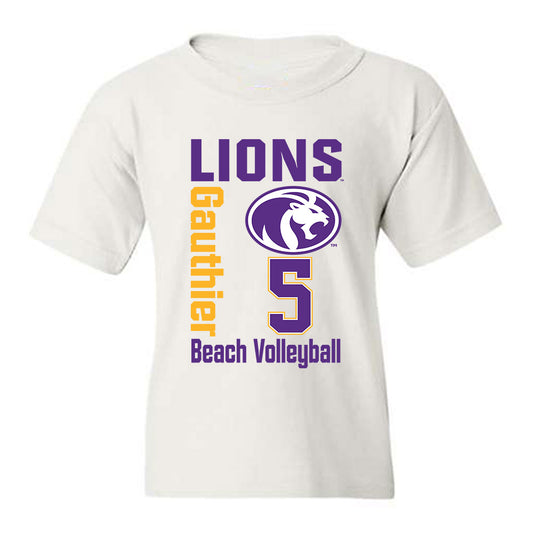 North Alabama - NCAA Beach Volleyball : Audrey Gauthier - Classic Fashion Shersey Youth T-Shirt-0
