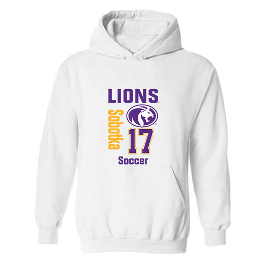 North Alabama - NCAA Women's Soccer : Charlotte Sobotka - Classic Fashion Shersey Hooded Sweatshirt-0