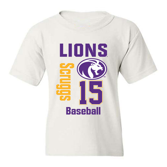 North Alabama - NCAA Baseball : Landon Scruggs - Classic Fashion Shersey Youth T-Shirt-0